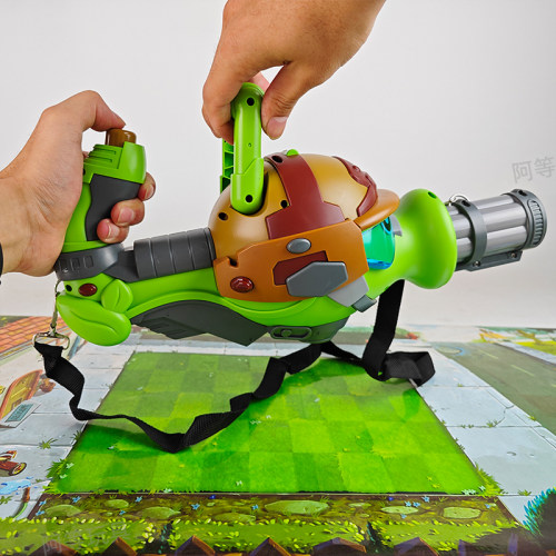 玩具加特林软弹枪豌豆迫击炮玉米枪男手动儿童发射器B'