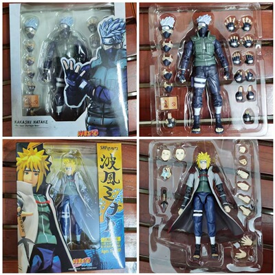 SHF 火影忍者 旗木卡卡西 波风水门 礼物 可动公仔摆件手办模型