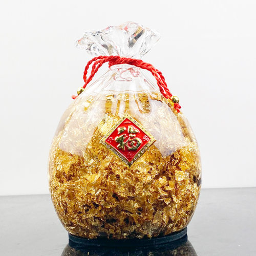 热卖金箔水晶大号福袋摆件创意钱