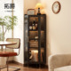 墙角置物架家用客厅2025新款 转角柜落地高级感防尘三角展示柜酒柜