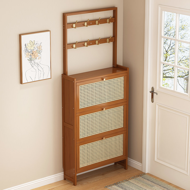 超薄鞋架子家用门口入户挂衣架一体式省空间收纳神器2025新款鞋柜,住宅家具,鞋架,淘宝优惠券,粉丝福利购,淘宝优惠卷