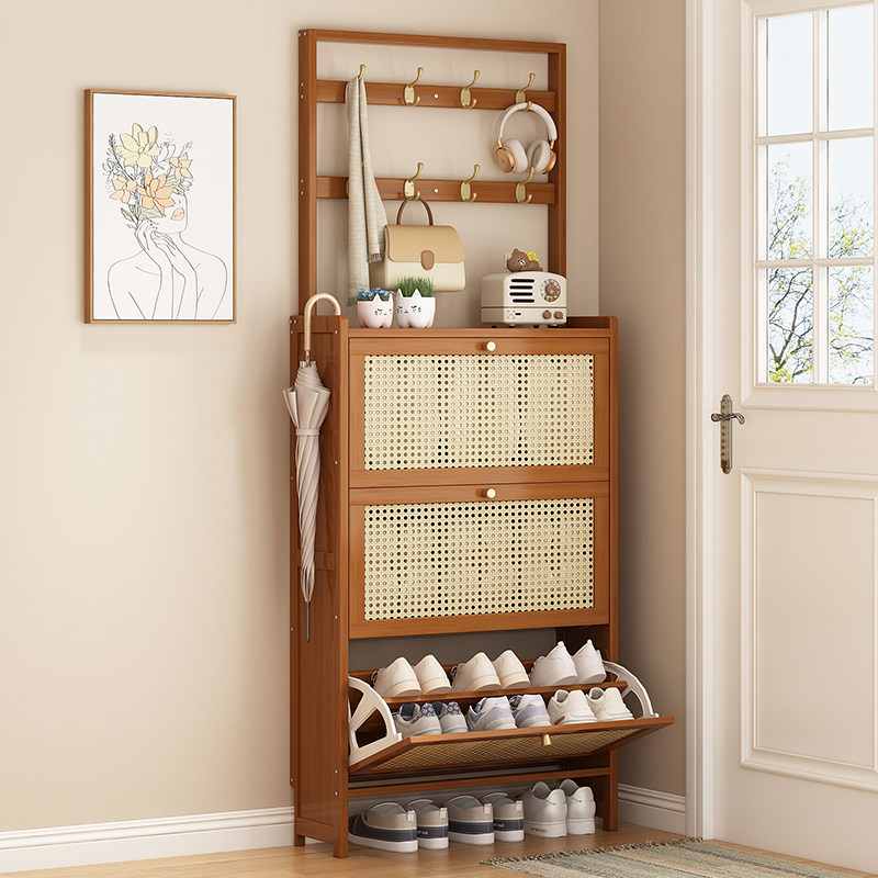翻斗鞋架家用门口多层超薄鞋子置物架窄小入户门防尘鞋柜出租屋用,住宅家具,鞋架,淘宝优惠券,粉丝福利购,淘宝优惠卷