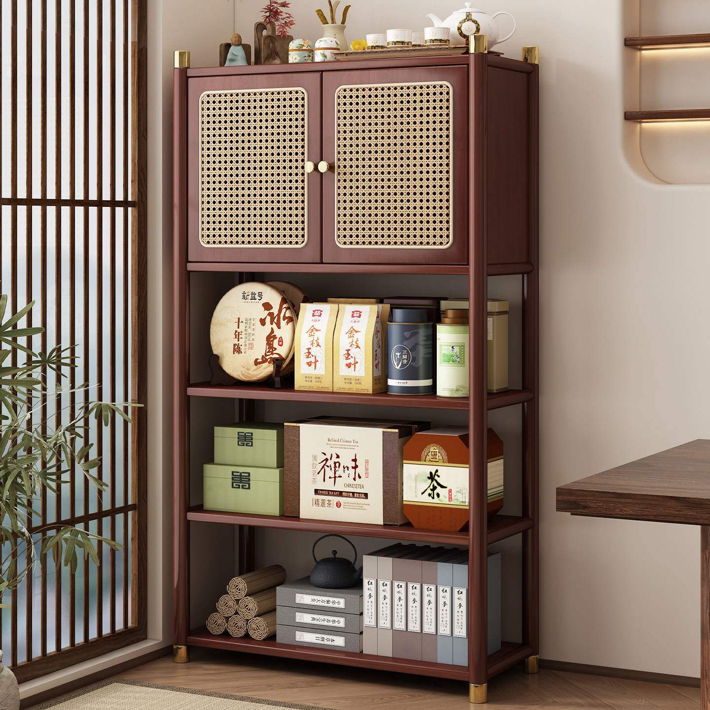 【新品上市优惠多多】茶柜博古架