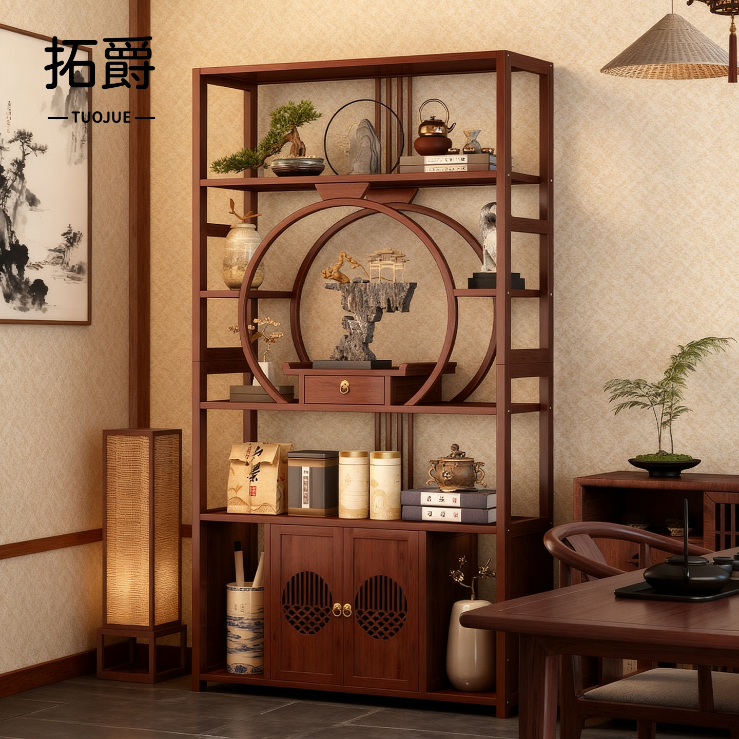 【加固新升级！】中式博古架