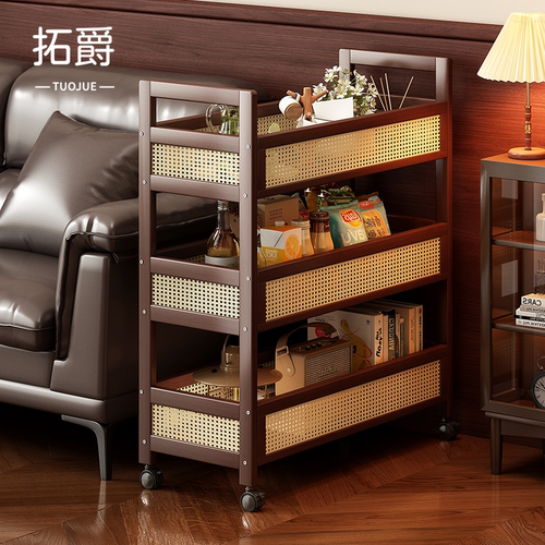 【加固升级】可移动小推车边几