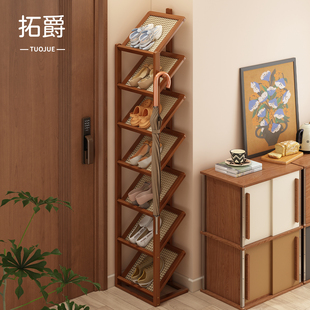 置物架 子叠放架家用小窄门口角落放鞋 鞋 架收纳神器省空间分层鞋