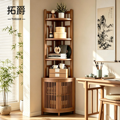 墙角不浪费一物多用收纳展示