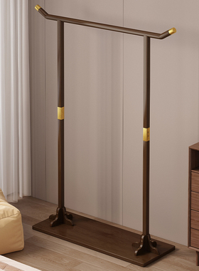 挂衣架卧室落地式衣帽架家用床边晚上放衣神器简易非实木衣服挂架