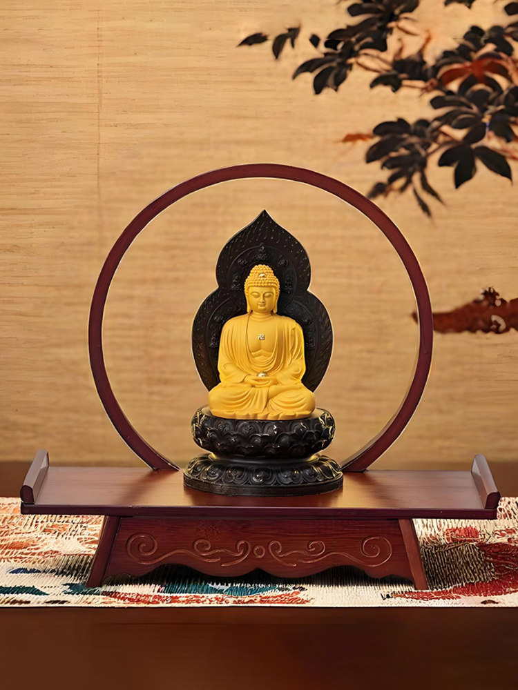 小型佛龛供桌神台观音佛像供座台家用神位桌台供奉台中式迷你神龛