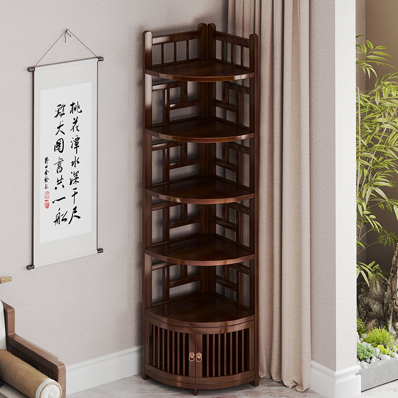 拓爵中式多层家用转角柜置物架