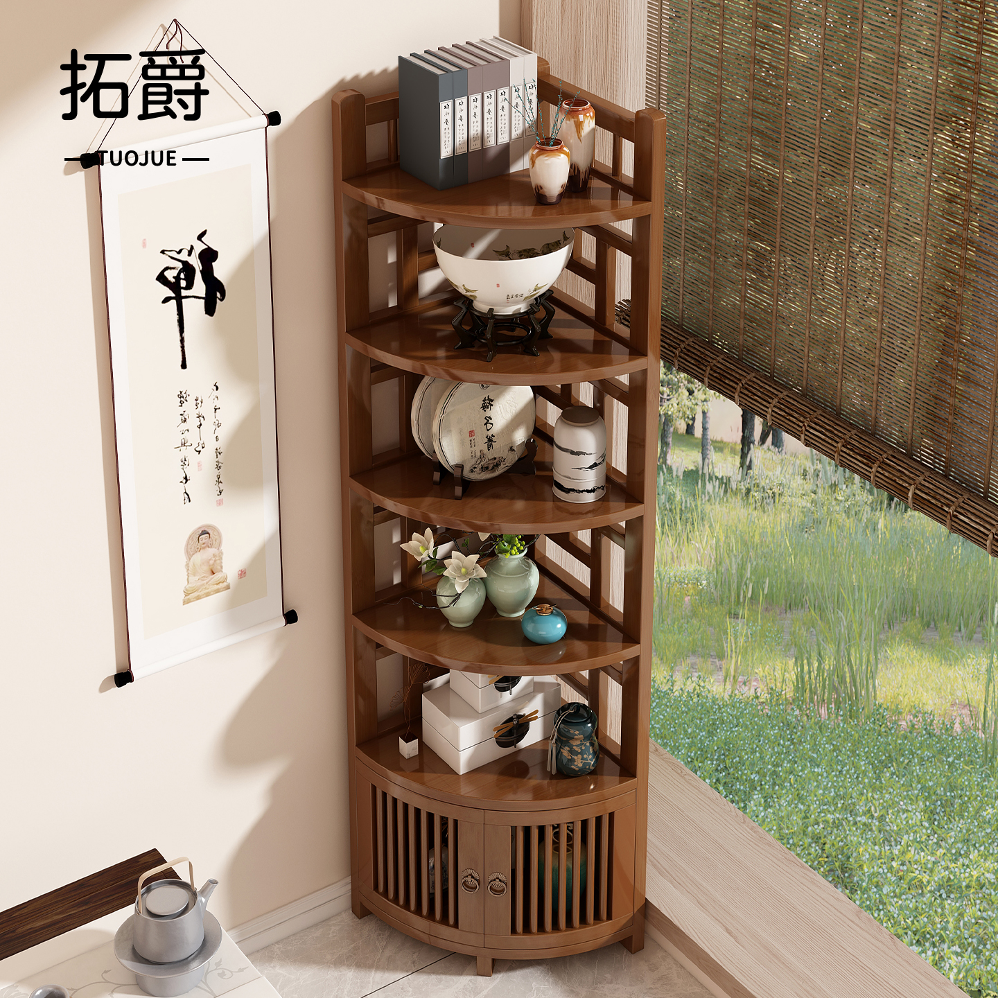 【墙角收纳神器！】转角置物架