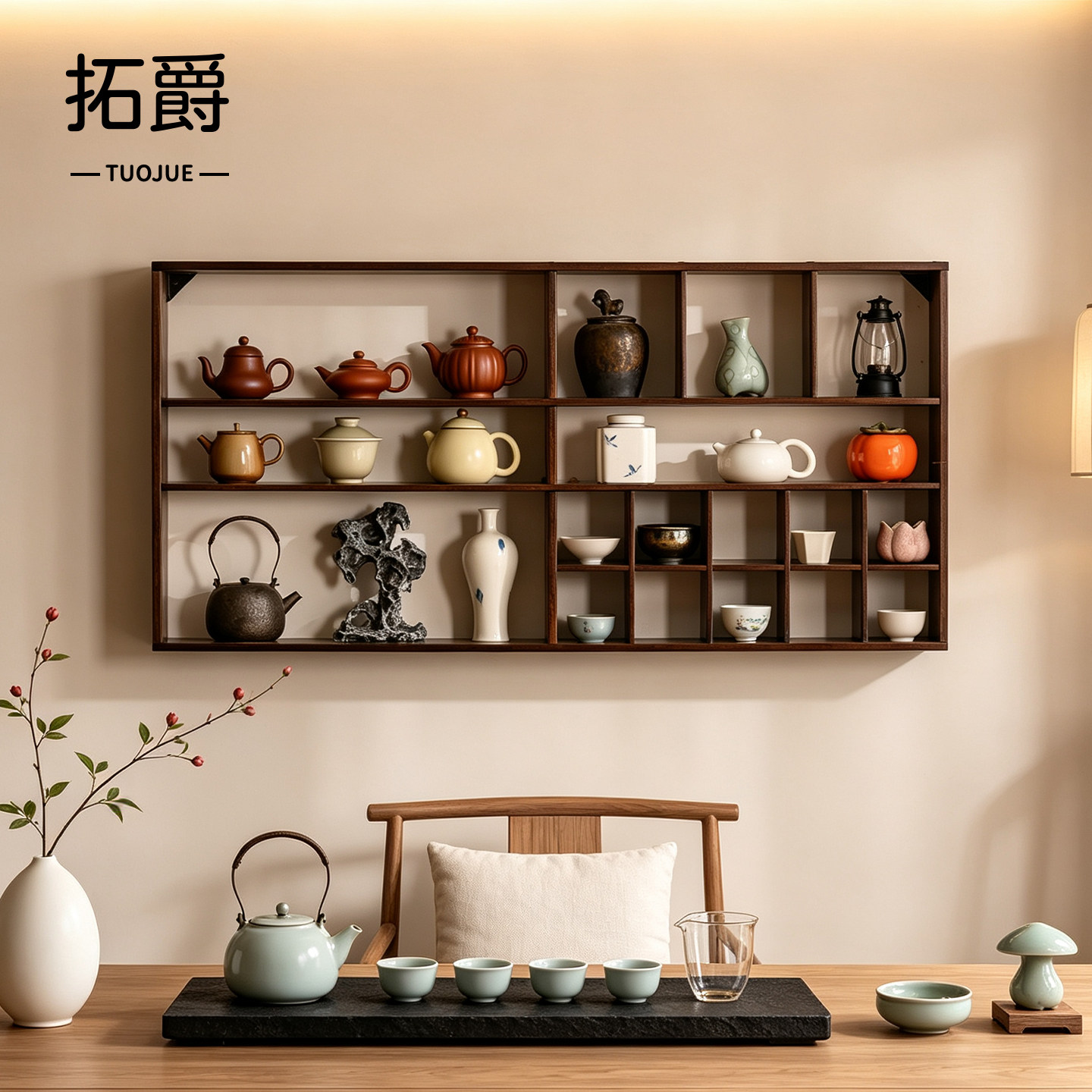 【挂墙不占地！】壁挂博古架图片