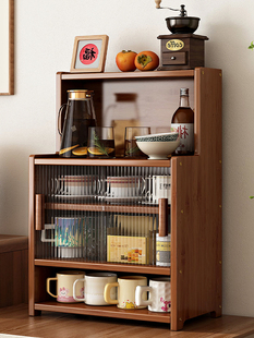 厨房桌面多功能置物架杯架碗碟收纳架多层防尘储物架2025新款橱柜