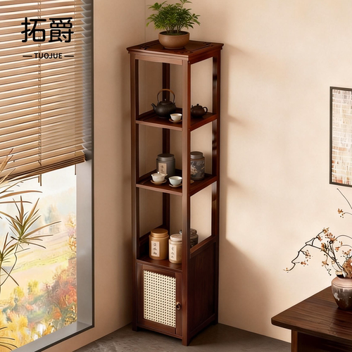 【稳固升级】茶室小型靠墙博古架