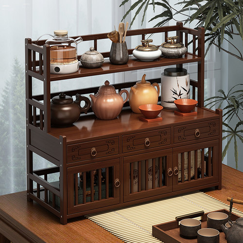 【茶桌收纳好物推荐】桌面博古架