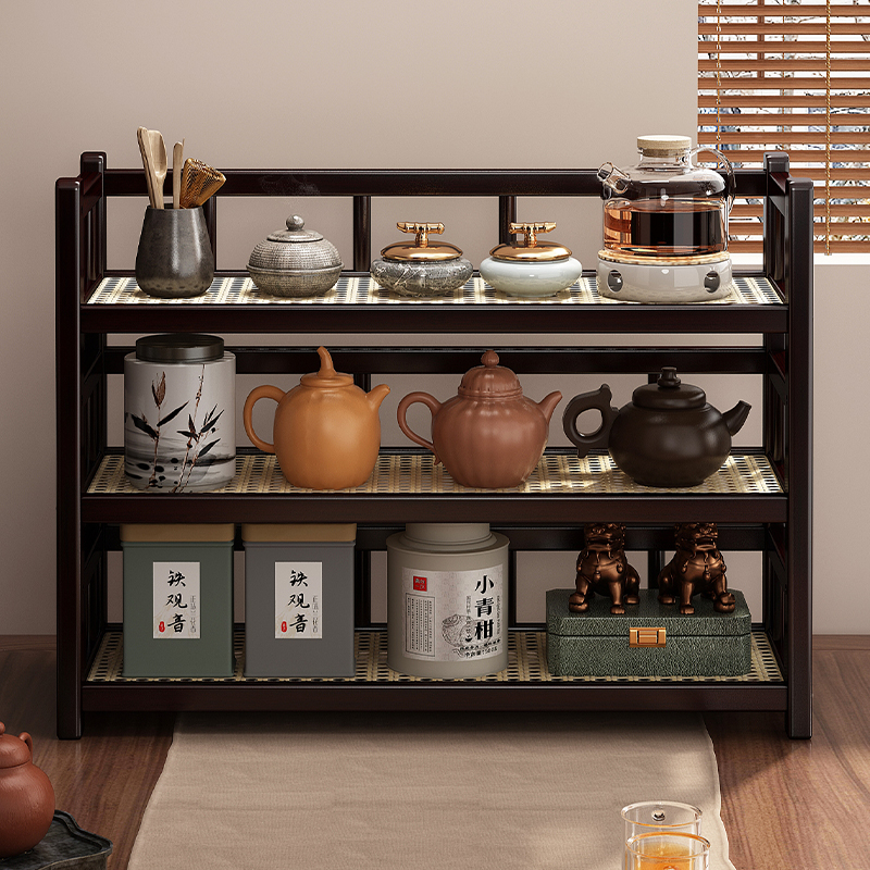 【茶桌收纳神器】小型桌面置物架