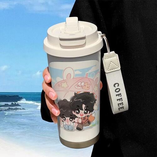 展丞可爱Q版周边保温杯不锈钢学