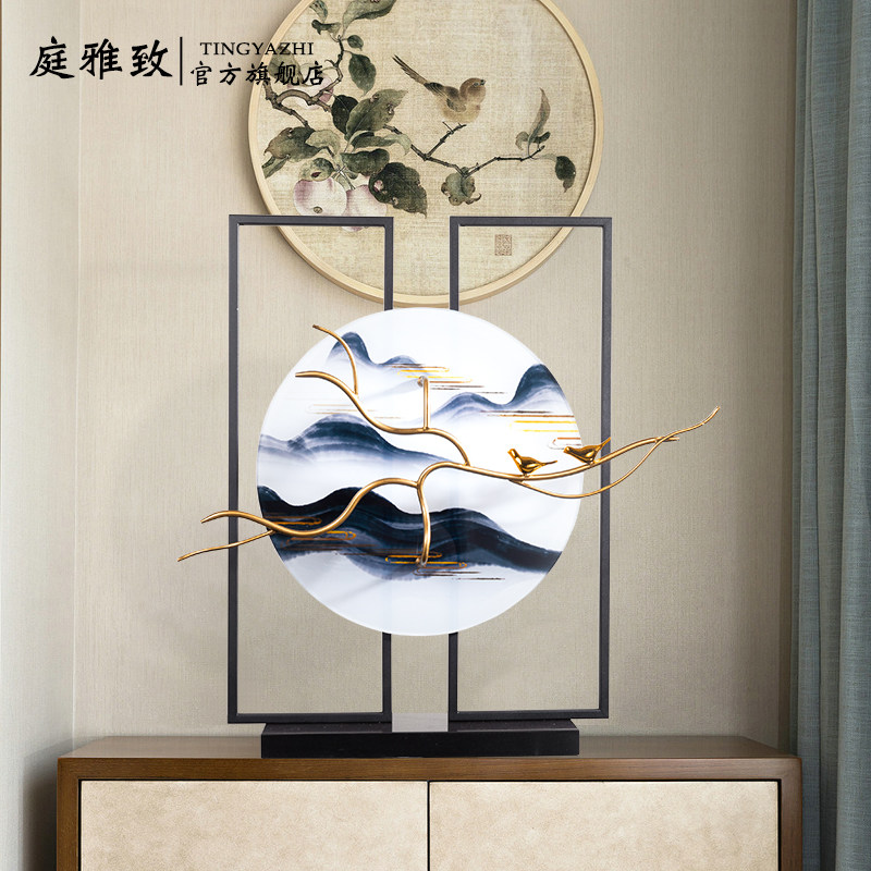 新中式风样板间陶瓷艺术软装饰品