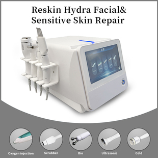 新款慕斯水雕仪面部补水清洁导入仪器美容院用大气泡皮肤综合仪