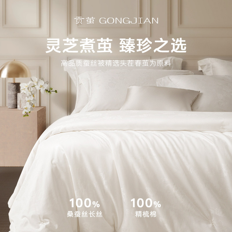 高端桐乡蚕丝被100桑蚕丝春秋被芯冬被正品子母被双宫空调被子夏,床上用品,蚕丝被,淘宝优惠券,粉丝福利购,淘宝优惠卷