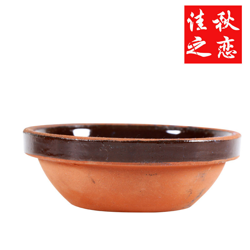 仿古土碗蒸米碗紫砂碗酒碗农家餐具复古怀旧陶瓷蒸碗粗陶碗米饭碗