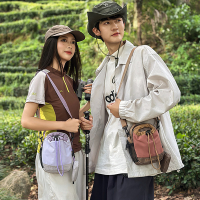 夏季新品户外徒步斜挎手机水壶包