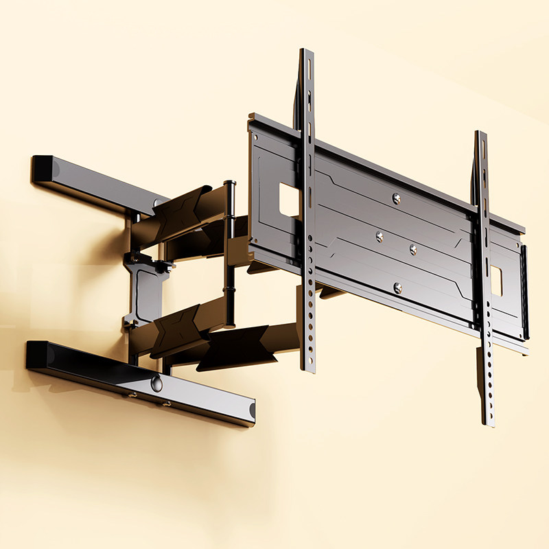 超薄贴墙电视机挂架伸缩旋转支架壁挂折叠嵌入适用tcl索尼海信等