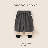 子冬装 加厚儿童休闲裤 长裤 女童裤 宝宝加绒裤 子秋冬新款 洋气童装 潮