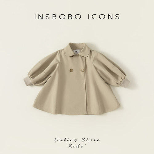 女童风衣外套秋季新款女宝上衣