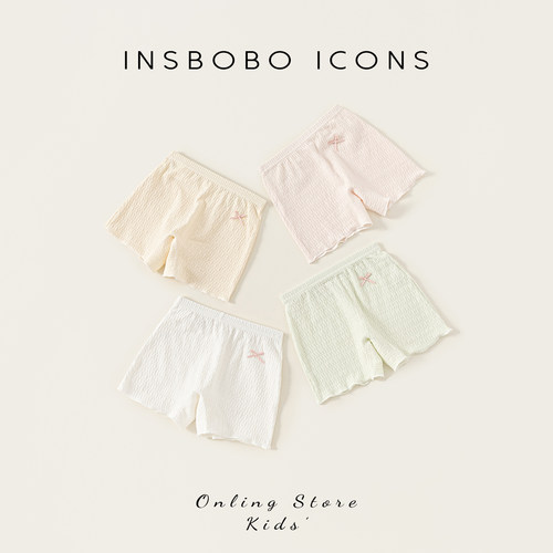 INSbobo儿童可爱蝴蝶结安全裤潮