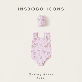 女孩游泳衣服女童连体泳衣儿童夏装 INSbobo宝宝泳衣2025夏季 新款