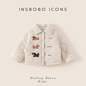 男童棉袄加厚冬装 INSbobo儿童棉服2025冬季 女童宝宝外套加绒新款