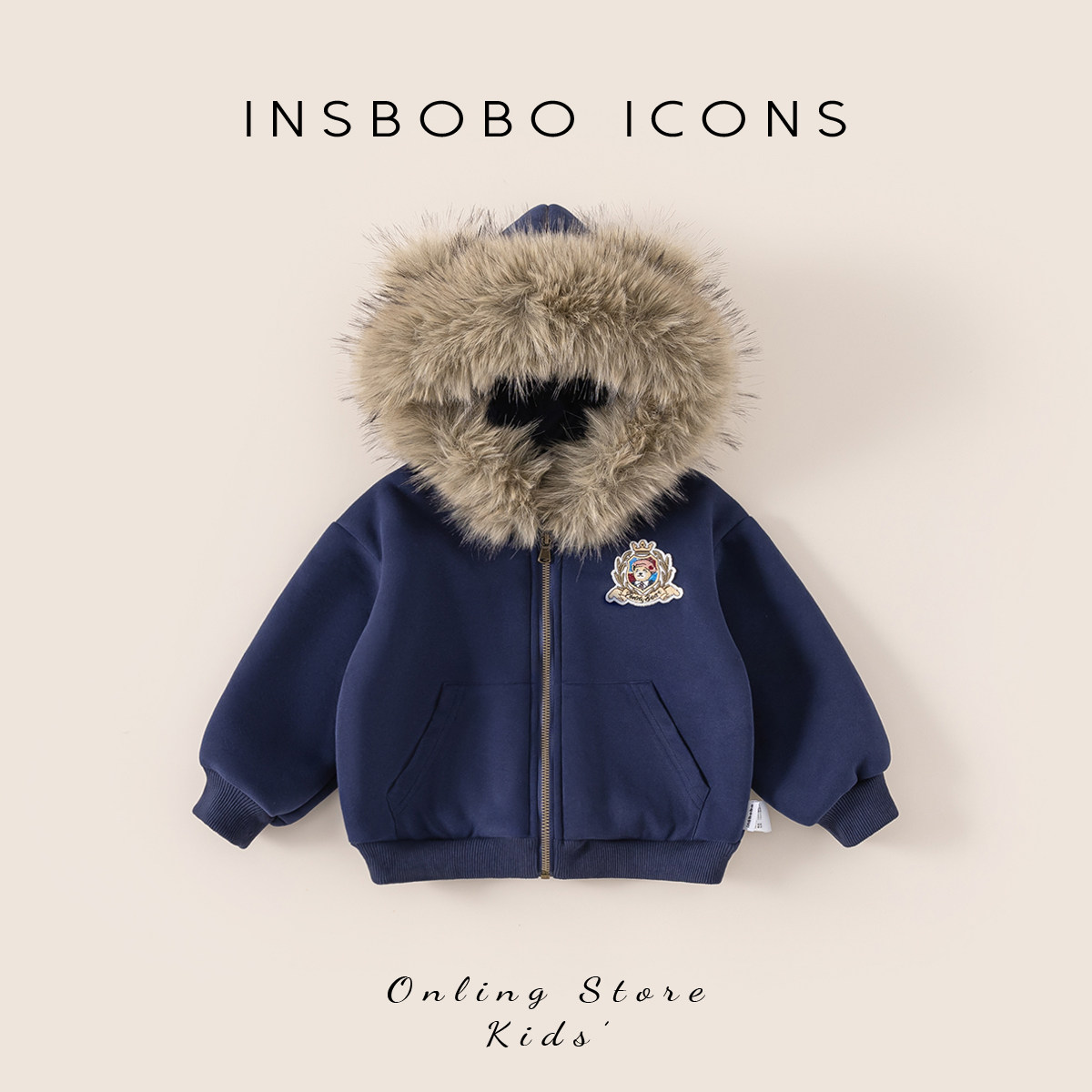 【泰迪熊系列】INSbobo女童外套冬季新款2025男童宝宝加厚冬装潮,童装/婴儿装/亲子装,普通外套,淘宝优惠券,粉丝福利购,淘宝优惠卷