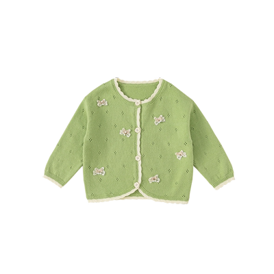 INSbobo甜美蝴蝶结针织开衫