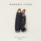 子男宝宝背带裤 童装 秋季 2025新款 男童裤 小男孩牛仔裤 儿童秋装 长裤