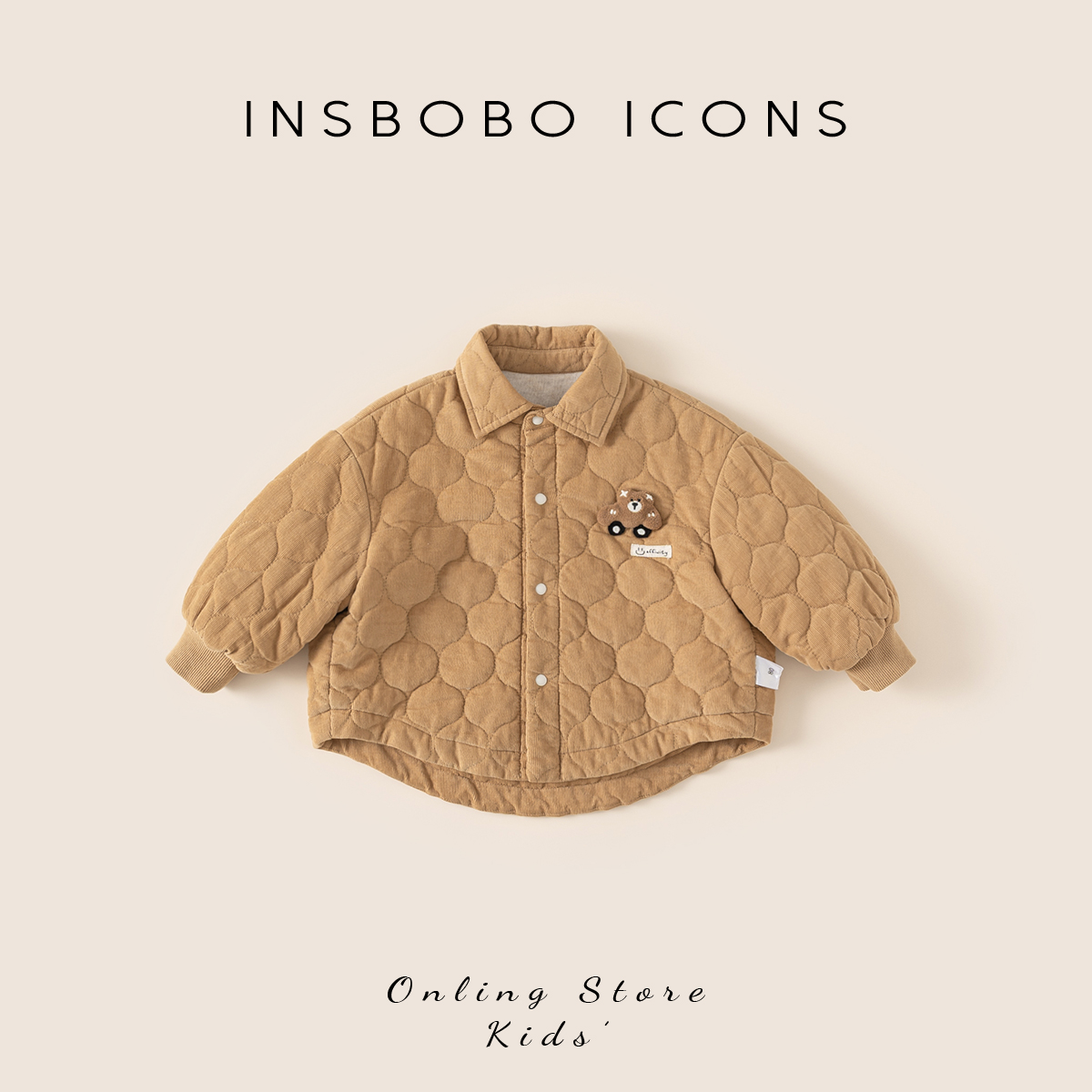 INSbobo婴儿衬衫领束袖口外套秋