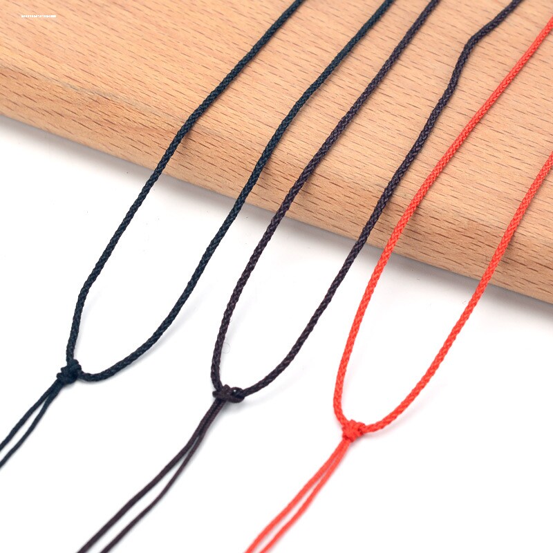 手编吊坠挂绳黄金玉石佛观音貔貅吊坠绳玉坠绳宝宝红绳项链绳男女