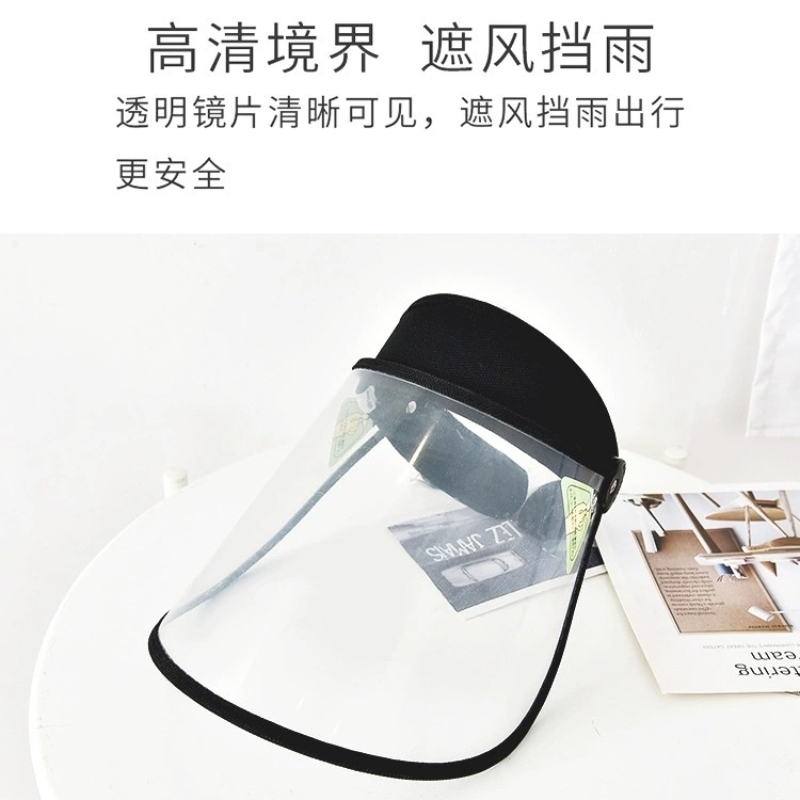 防油烟面罩成人高透明双面不起雾面罩全脸外出防飞沫甲流隔离面屏