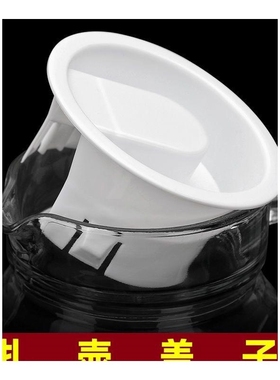 10个装白色盖子配件PC条纹八角塑料水壶盖子玻璃扎壶通用凉水壶盖