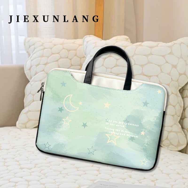 夏季薄荷淡绿笔记本电脑手提包