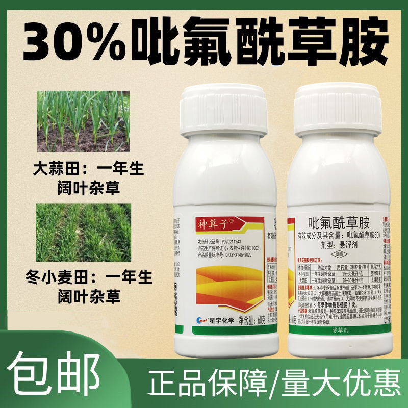 星宇大蒜苗前封闭小麦苗后除草剂