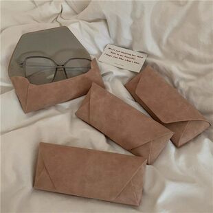 眼镜盒ins风哑光雾面眼镜盒ins小众高级感抗压太阳墨镜盒日系文艺