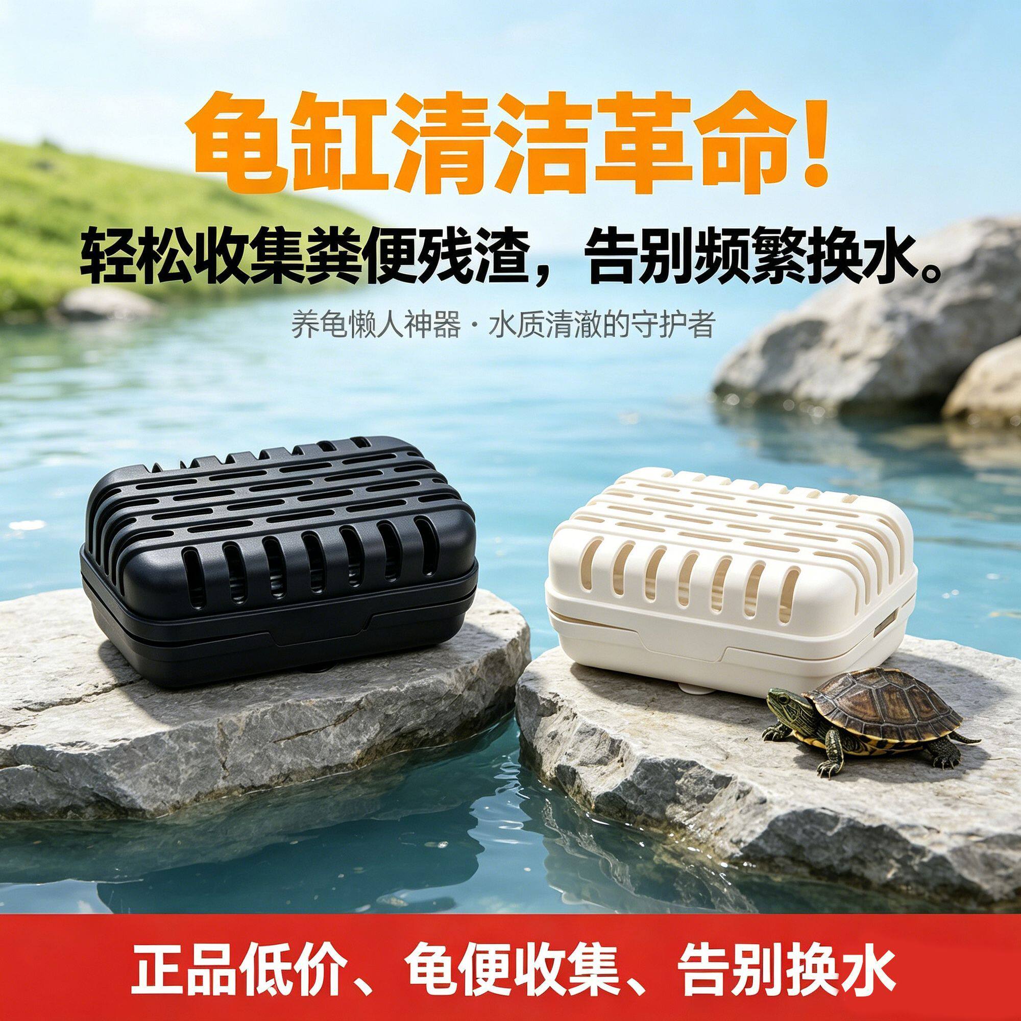乌龟集便器吸盘式方便清