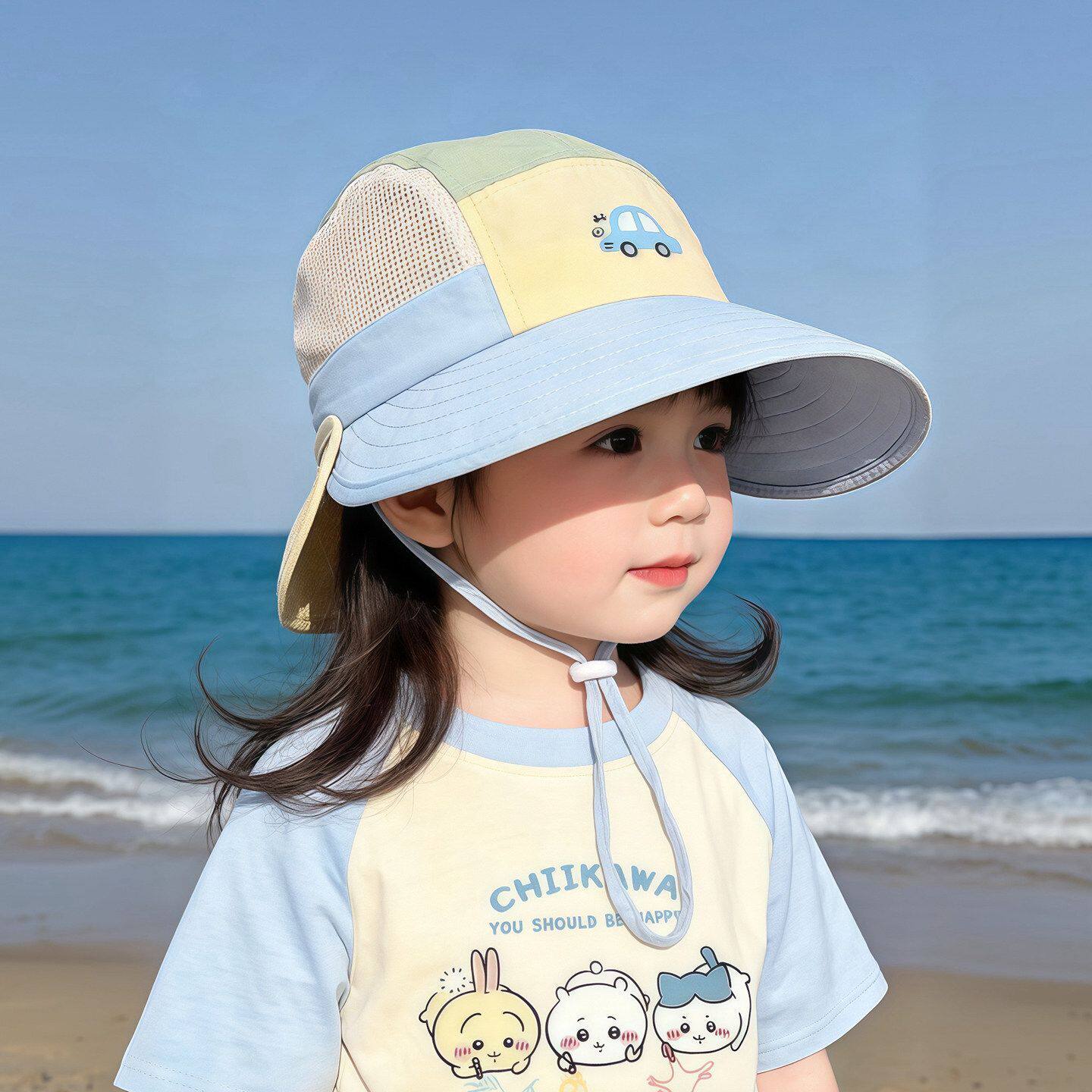 小朋友遮阳帽儿童子夏季