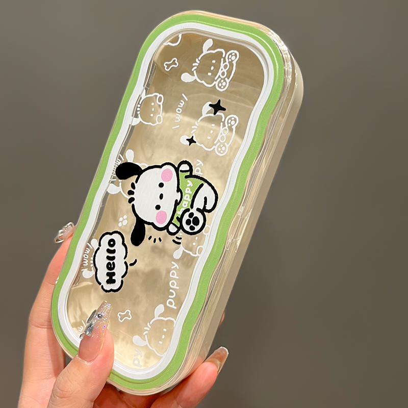 眼镜盒帕恰狗透明便携高