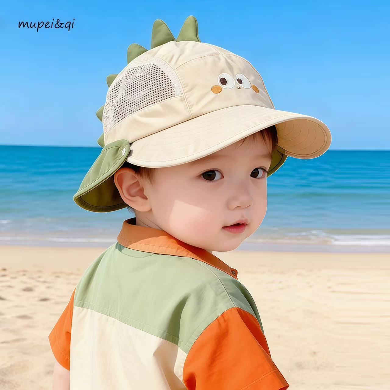 夏天帽子男童季遮阳帽渔
