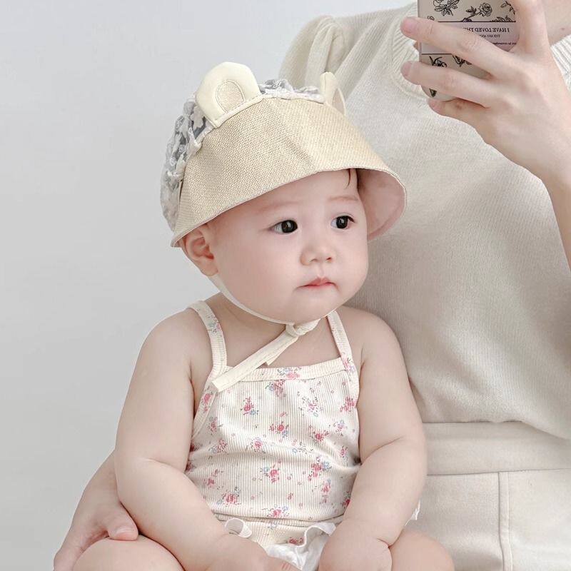 夏天帽子男童婴儿季宝宝
