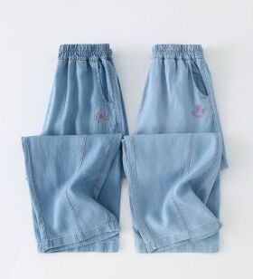 【CC家居控】儿童天丝牛仔裤子K5706
