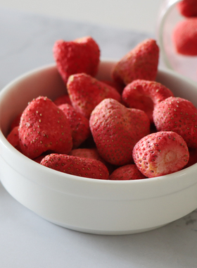 冻干FD草莓脆非油炸糯米榴莲杏冬枣草莓无添加油真冻干水果干