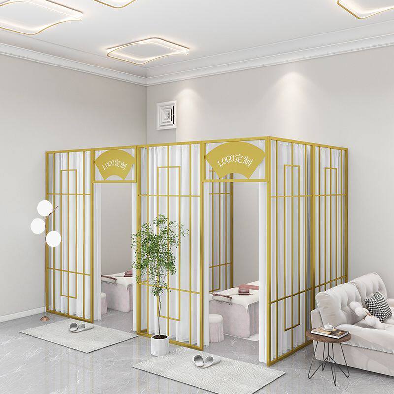 美容院房间隔断分间美甲店包间分隔神器屏风推拉门隔间墙简易遮挡